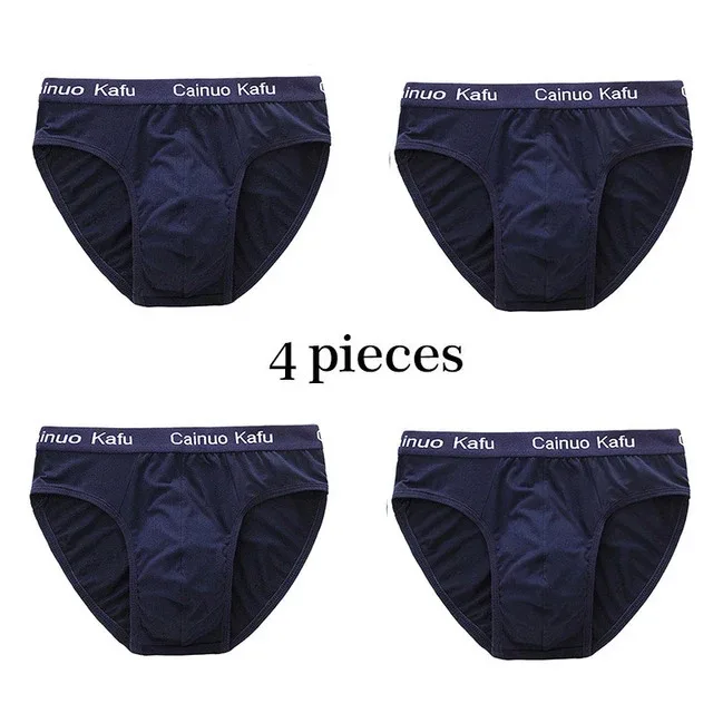4Pcs Men Briefs Mens Summer Underwear Large Size L-5XL Elasticity Underwear Male Comfortable Panties Sexy Male Shorts Briefs Hot