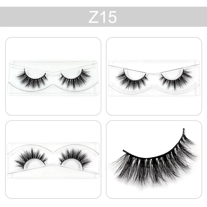 Cílios de maquiagem 3d vison cílios finos volume cílios postiços dramáticos cílios naturais macios cílios acabamento completo glamouroso olho
