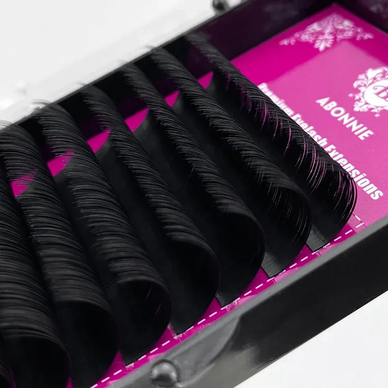 Abonnie 8-25mm Extensões de Cílios Clássicos Fofos Extensão de Cílios Individuais Premium Todos os Tamanhos Cilios