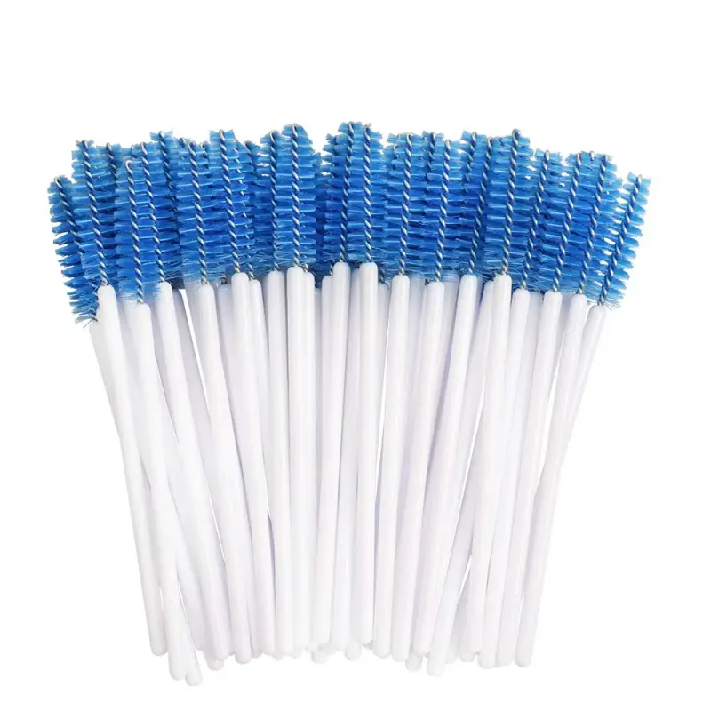 50 pçs pincéis de maquiagem pincéis de maquiagem descartáveis ​​varinhas de rímel aplicador multicolors cílios de olho escova cosmética ferramentas de maquiagem