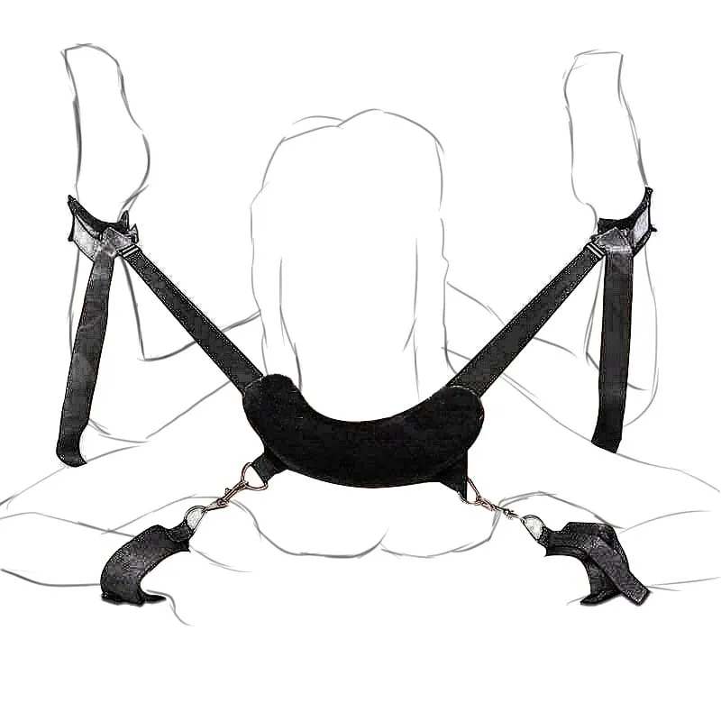 Bondage Gear Adjustable Handcuffs Ankle Cuffs Open Leg Restraint Fetish Sex Toys For Woman Couples Adult Games No Vibator