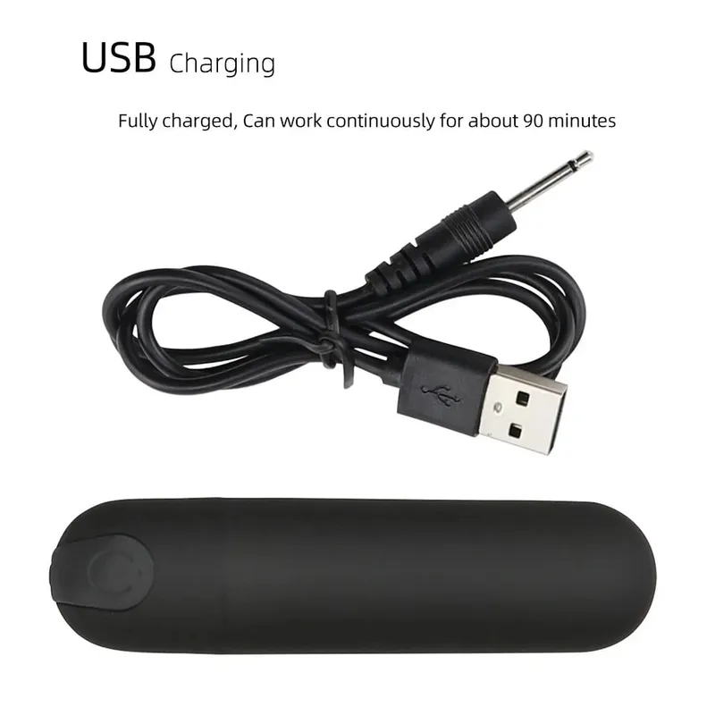 Poderoso carregador usb bala vibrador clitóris estimulador g-ponto vagina massagem adulto brinquedos sexuais eróticos para mulher masturbador feminino — image 5