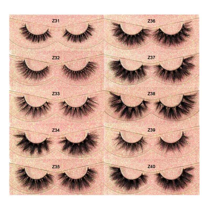 Cílios de maquiagem 3d vison cílios finos volume cílios postiços dramáticos cílios naturais macios cílios acabamento completo glamouroso olho