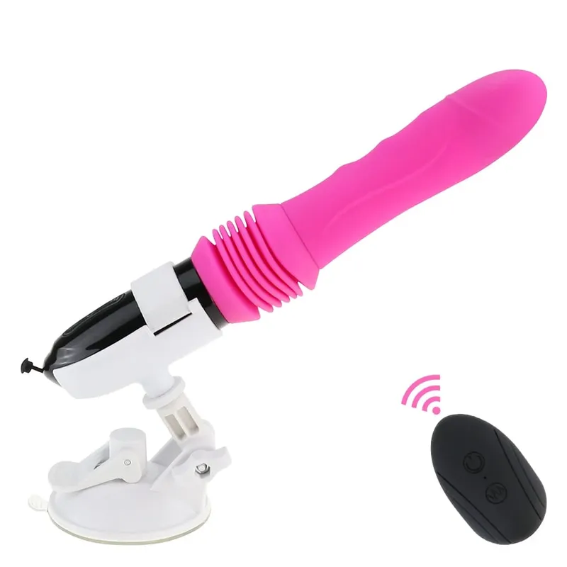 Empurrando automático grande vibrador vibrador controle remoto vaginal g ponto massageador masturbadores retráteis brinquedos sexuais adultos para mulher — image 10