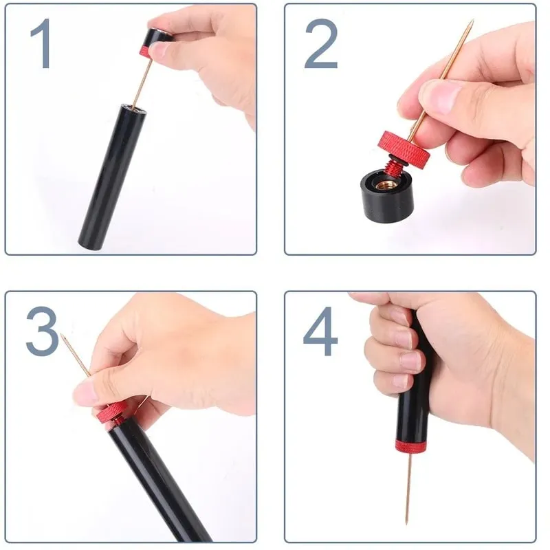 葡萄酒開瓶器 便攜式酒吧工具 氣泵 葡萄酒開瓶器 不銹鋼別針開酒器 廚房小工具 葡萄酒配件 — image 6