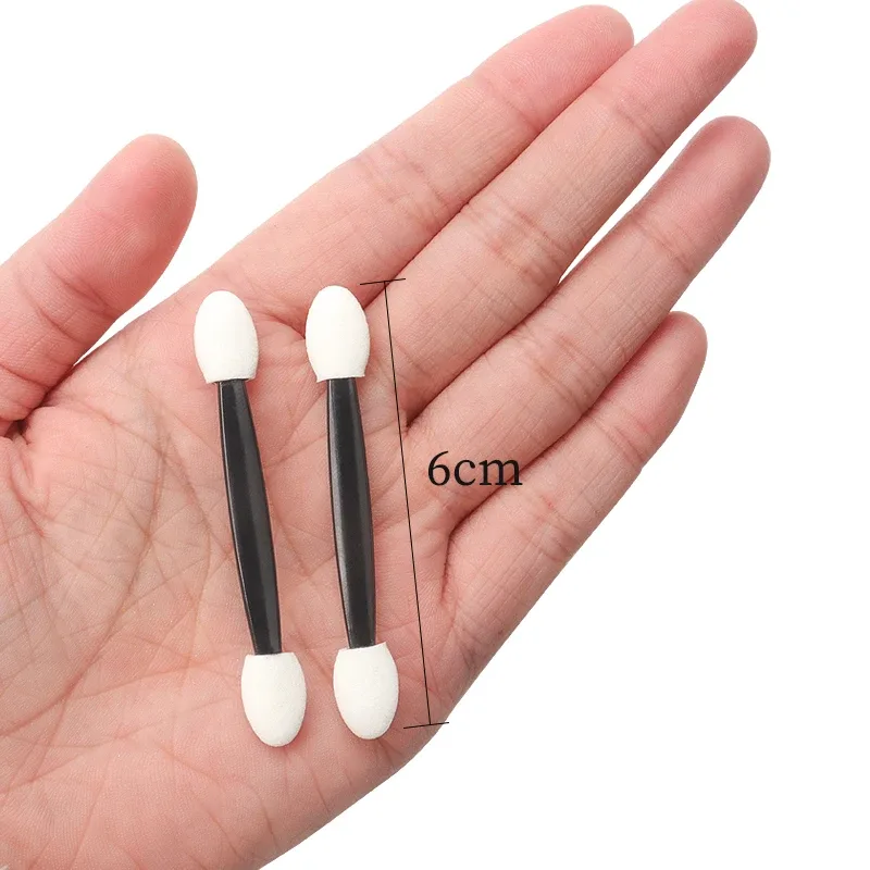 25 pçs cabeça dupla sombra de olho escova pincéis de maquiagem aplicador feminino esponja cosmética vara suprimentos limpos ferramentas de beleza
