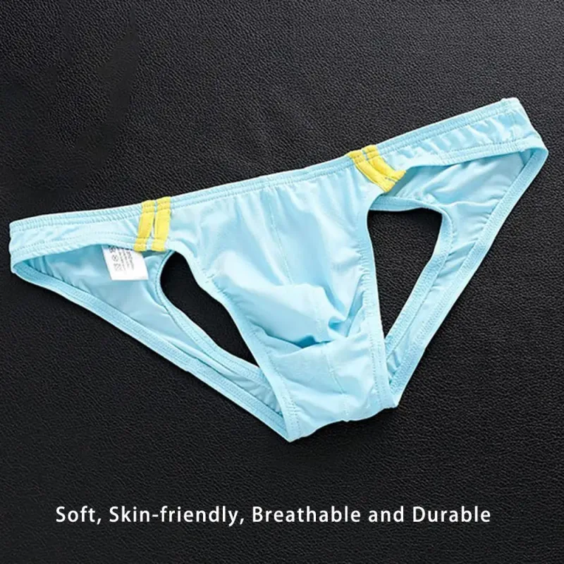Open Butt Underwear Men's T-Back G-String Briefs Jockstrap Panties Breathable Tangas Thong Lingerie Erotic Underpants