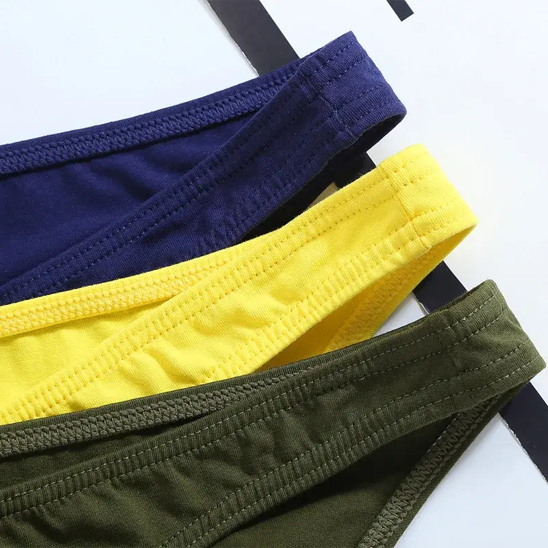 5pcs Men's Underwear Male Solid Briefs Underpants for Men Brief Cotton Adult Panties Mens Bikini Pant Men Sexy Slip Hombre 1805