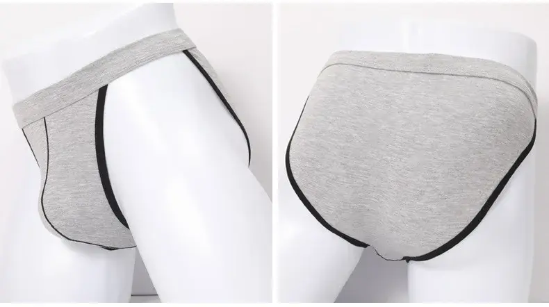 Brand Male Underwear Bulges Knickers Triangular Underwear EU Man Solid Underpants Plus Size Modal Cotton Slip Male Panties 1802