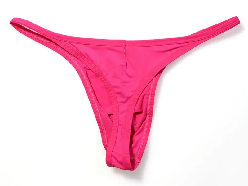 Tanga de tecido respirável de secagem rápida masculina cuecas confortáveis ​​de cintura baixa roupa interior sexy moda pessoa corajosa