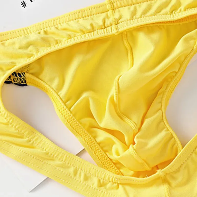Open Butt Underwear Men's T-Back G-String Briefs Jockstrap Panties Breathable Tangas Thong Lingerie Erotic Underpants