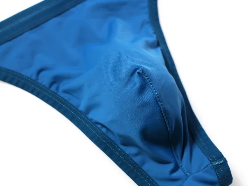 Tanga de tecido respirável de secagem rápida masculina cuecas confortáveis ​​de cintura baixa roupa interior sexy moda pessoa corajosa