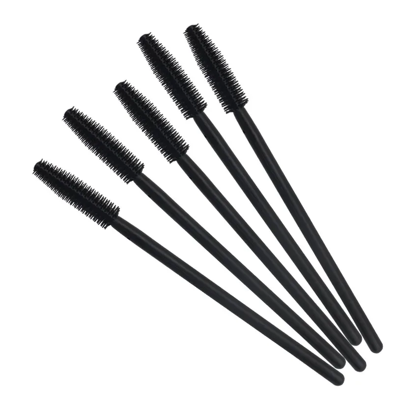 50pcs Disposable Silicone Lashes Brushes Spoolies Mascara Wands Combs Stick Brow Brush Eyelash Extension Makeup Cosmetic Tools