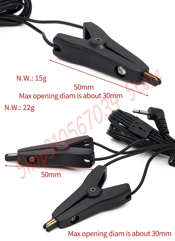 電擊配件 BDSM 乳頭夾乳房按摩器 SM 束縛陰唇夾陰蒂刺激器電子刺激手套/墊情侶性玩具 — image 3