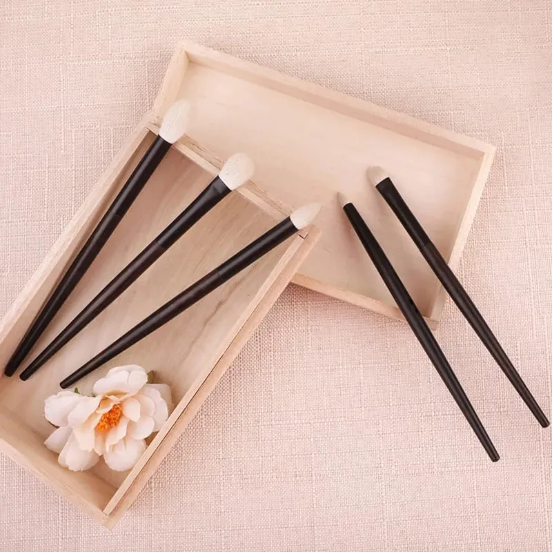 Q1-1 Professional Handmade Makeup Brushes Set Ultra-Soft Saibikoho Goat Hair Eye Shadow Blending Brush Cosmetic Make up Brush