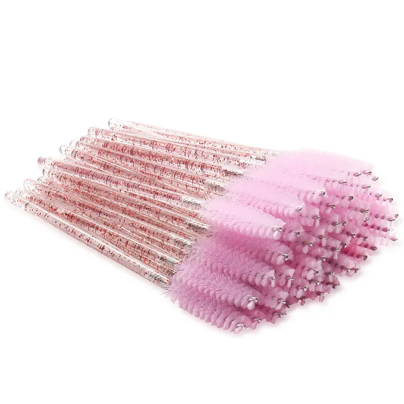 50 pçs pincéis de maquiagem pincéis de maquiagem descartáveis ​​varinhas de rímel aplicador multicolors cílios de olho escova cosmética ferramentas de maquiagem