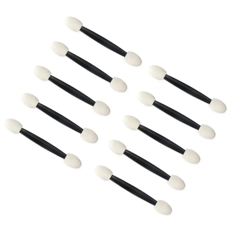 25 pçs cabeça dupla sombra de olho escova pincéis de maquiagem aplicador feminino esponja cosmética vara suprimentos limpos ferramentas de beleza