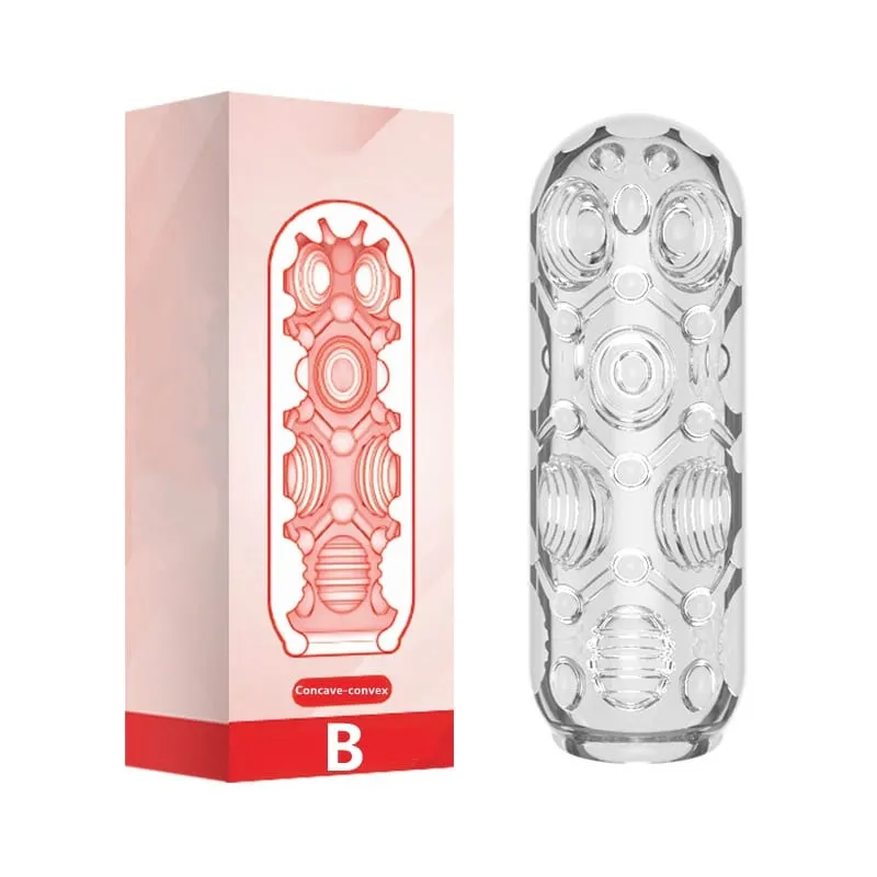 Masturbação para homens pênis agradável dispositivo de copo de aeronave macio transparente bolso manga vaginal treinamento 18 brinquedos sexuais eróticos adultos — image 7