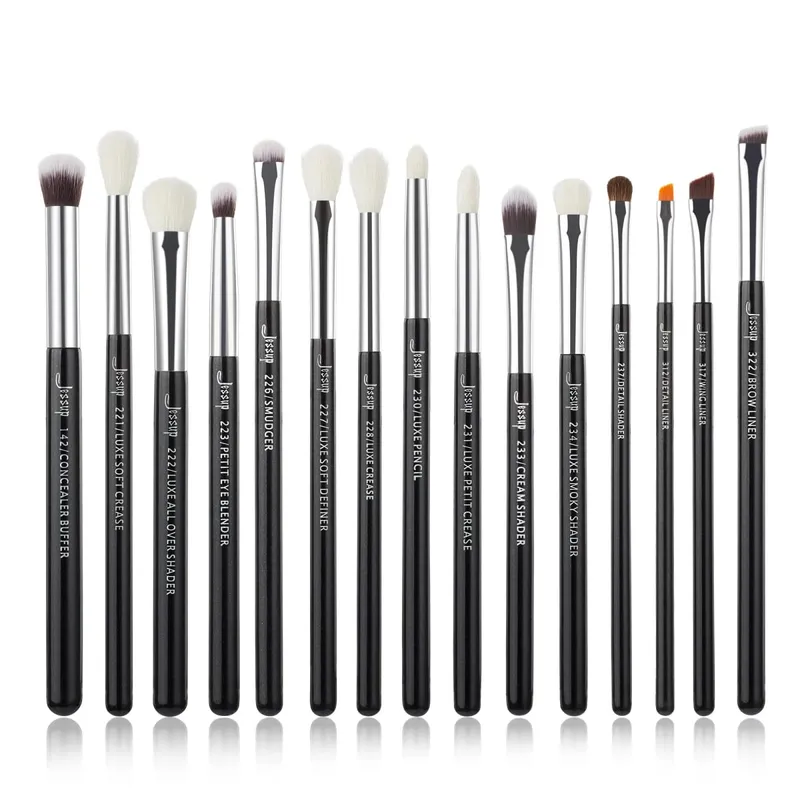 Jessup Makeup Brushes 15-25pcs Make Up Brush Set Professional Natural Synthetic Foundation Powder Contour Blending Eyeshadow