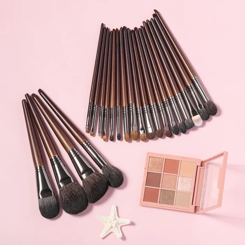 Ovw conjunto de pincéis de maquiagem, ferramentas profissionais, pó de cabra, blush, sombra, base de mistura, cosméticos para maquiagem