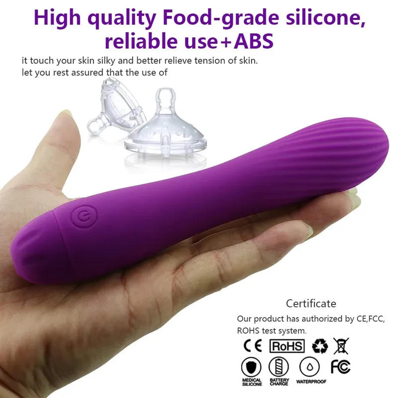 震動器震動陰道刺激矽膠可充電 G 點假陽具震動器按摩 7 種震動模式性玩具女式
