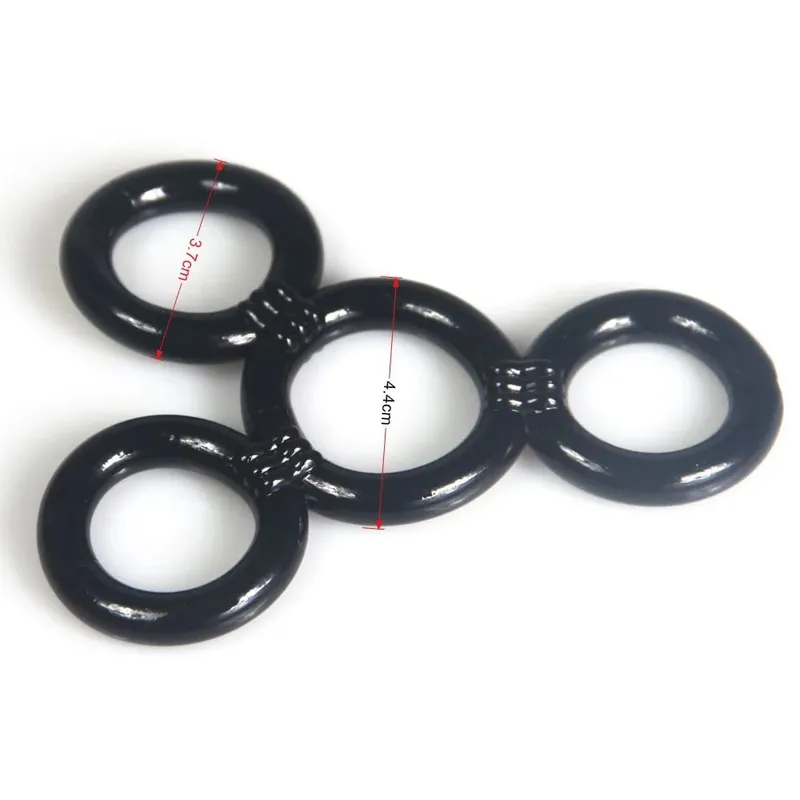 4 anel/conjunto anel peniano de silicone retardar a ejaculação pênis ereção duradoura anéis vibrador produtos adultos brinquedos sexuais masculinos para homem