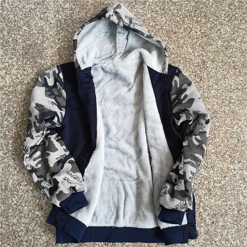 Security Hoodies Men Cool Winter Thicken Wool Liner Security Professional Work Clothes Sweatshirts Pullover Jacket