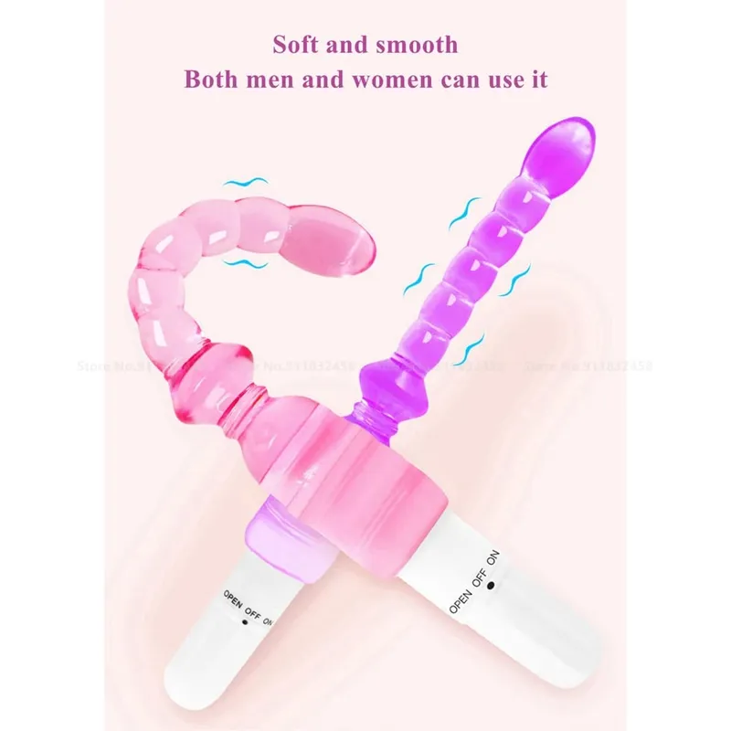 Ânus quintal contas bolas anais longo plug anal com vibração prostata massagem butt plug brinquedos sexuais para mulheres homens adultos produtos — image 3