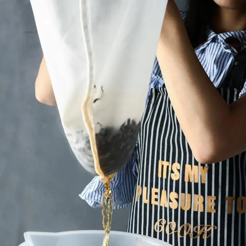 Filtro de malha de tecido reutilizável, porca, saco de leite, coador para suco de soja, ervas, chá, fermentação fria, filtro de café, ferramenta de cozinha