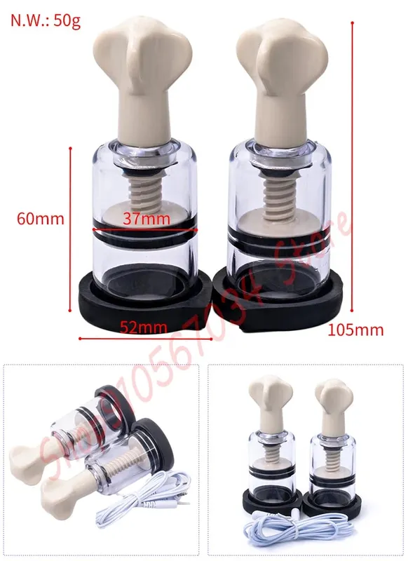 電擊配件 BDSM 乳頭夾乳房按摩器 SM 束縛陰唇夾陰蒂刺激器電子刺激手套/墊情侶性玩具 — image 2