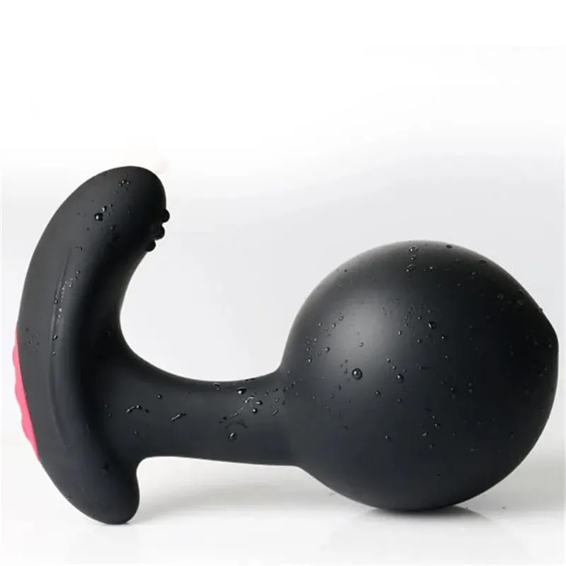 Plugue anal inflável com controle remoto sem fio, massageador de próstata masculino, plug anal vibratório, expansão anal, brinquedos sexuais para homens