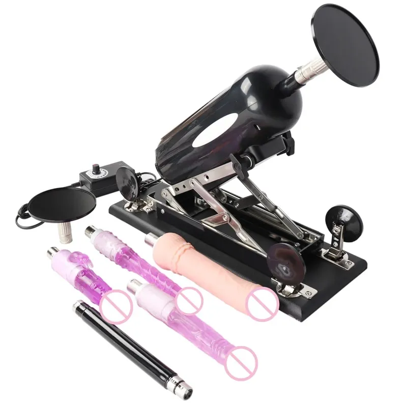 Máquina telescópica automática do vibrador da pressão da máquina do sexo com vibrador grande para brinquedos sexuais da masturbação dos homens e das mulheres