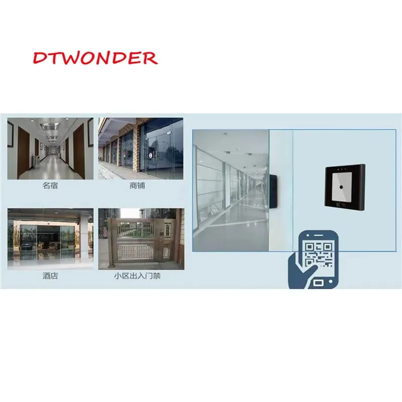 Leitor de código QR RFID USB TCP Wiegand Scanner para controle de acesso e sistema de estacionamento DT008