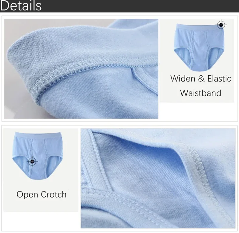 95KG Solid Fat Plus Size Men's Underwear Mens Underwear 100% Cotton Comfortable Breathable Loose Large Size Men Briefs Panties