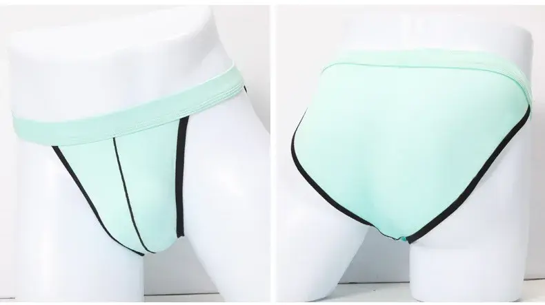 Brand Male Underwear Bulges Knickers Triangular Underwear EU Man Solid Underpants Plus Size Modal Cotton Slip Male Panties 1802
