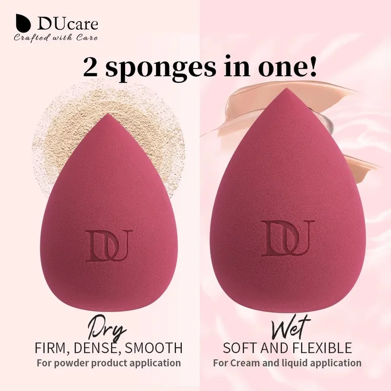 Ducare gota de água maquiagem esponja profissional cosméticos puff para fundação corretivo bb creme mistura ovo esponja maquiagem ferramentas