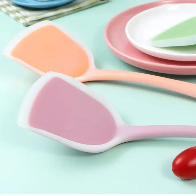Utensílios de cozinha de silicone conjunto antiaderente utensílios de cozinha ferramentas ovo peixe frigideira colher pá frita espátula utensílios de cozinha — image 4