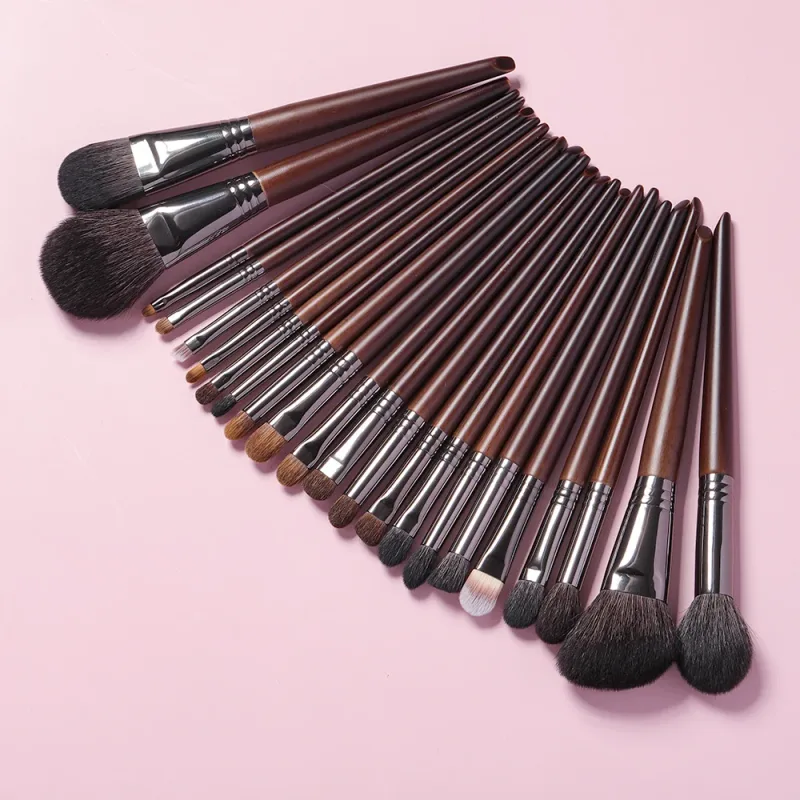Ovw conjunto de pincéis de maquiagem, ferramentas profissionais, pó de cabra, blush, sombra, base de mistura, cosméticos para maquiagem