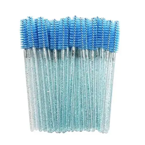 50 pçs pincéis de maquiagem pincéis de maquiagem descartáveis ​​varinhas de rímel aplicador multicolors cílios de olho escova cosmética ferramentas de maquiagem