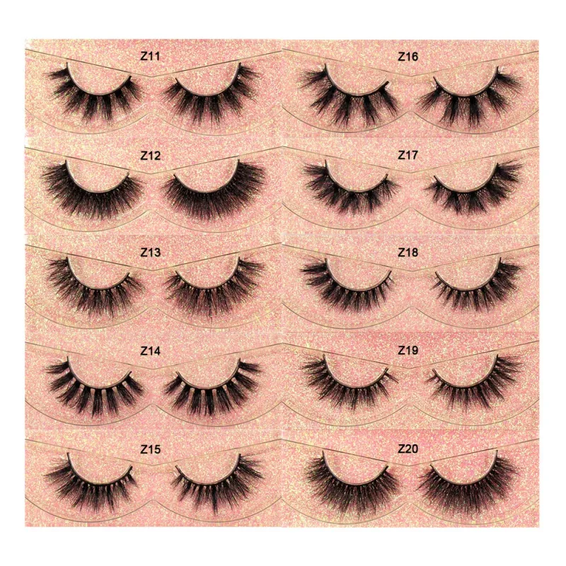 Cílios de maquiagem 3d vison cílios finos volume cílios postiços dramáticos cílios naturais macios cílios acabamento completo glamouroso olho