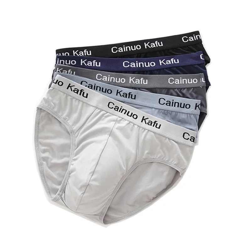 4Pcs Men Briefs Mens Summer Underwear Large Size L-5XL Elasticity Underwear Male Comfortable Panties Sexy Male Shorts Briefs Hot