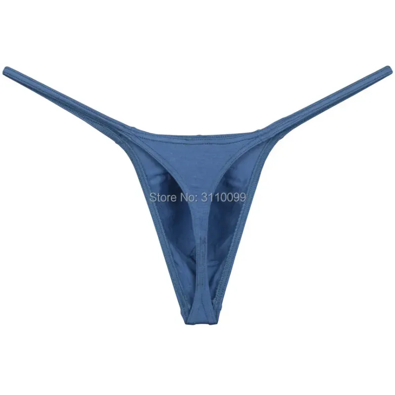 Homens Modal String Thong Cueca Masculina Cobertura Mínima Hipster T-back Jock Strap