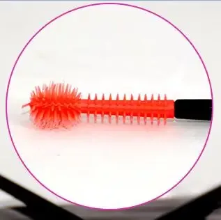 50 pçs/saco 4 estilos de alta qualidade plástico silicone macio pincéis de maquiagem pincéis de extensão de cílios ferramentas de maquiagem comprimento 105mm