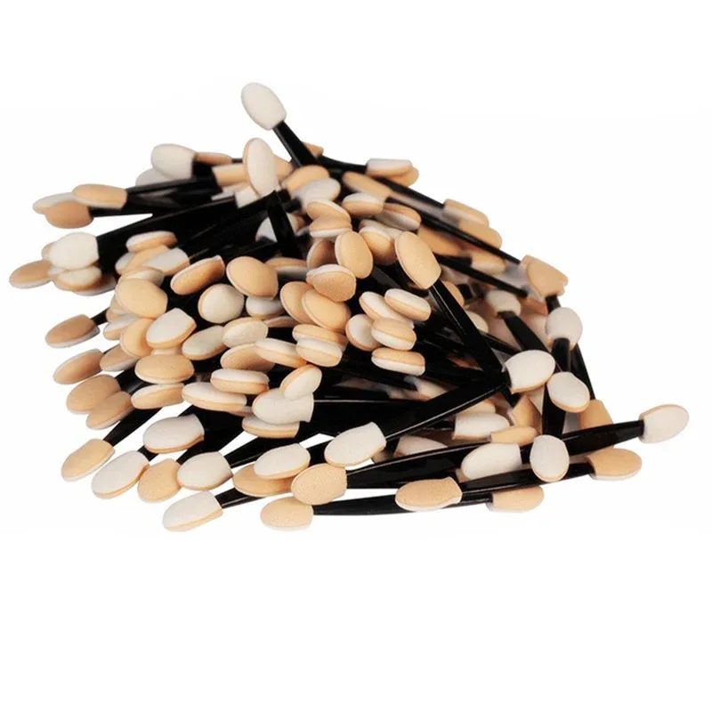 Pincéis de maquiagem, 5/30/50/100 peças, esponja de dupla face, conjunto de ferramentas de maquiagem, pincel de sombra, aplicador cosmético, imperdível