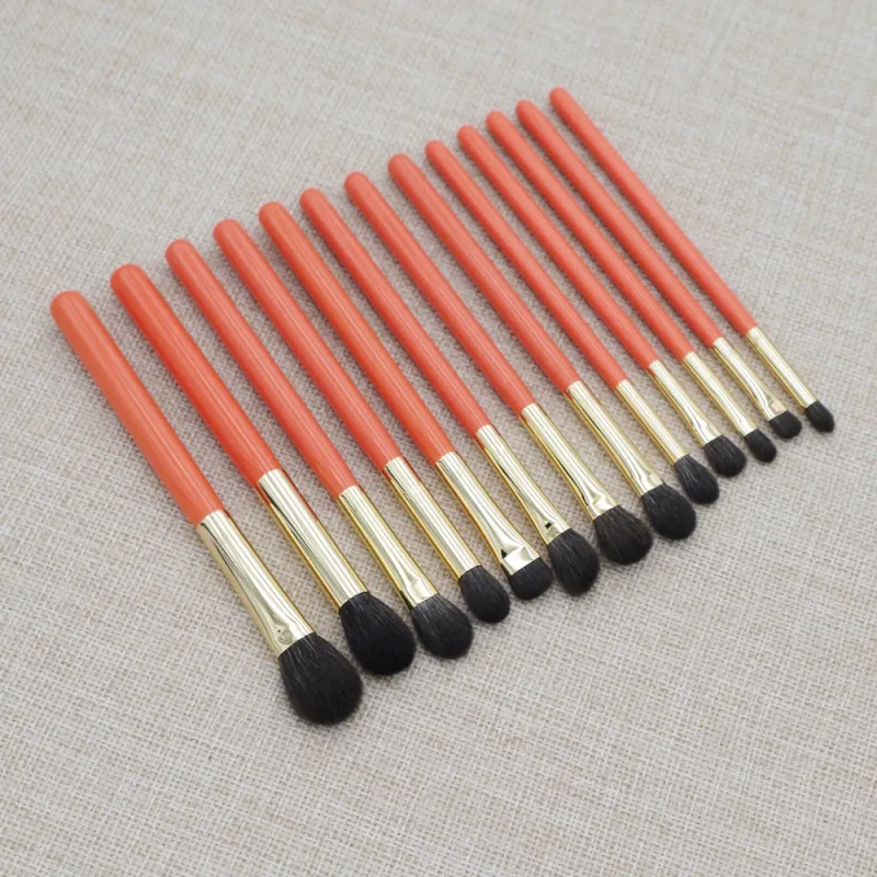 Pincéis de maquiagem artesanais profissionais, 1 peça, cabelo de esquilo azul, cabelo de cabra, sombra, mistura, delineador, sobrancelha, pincel de maquiagem — image 2