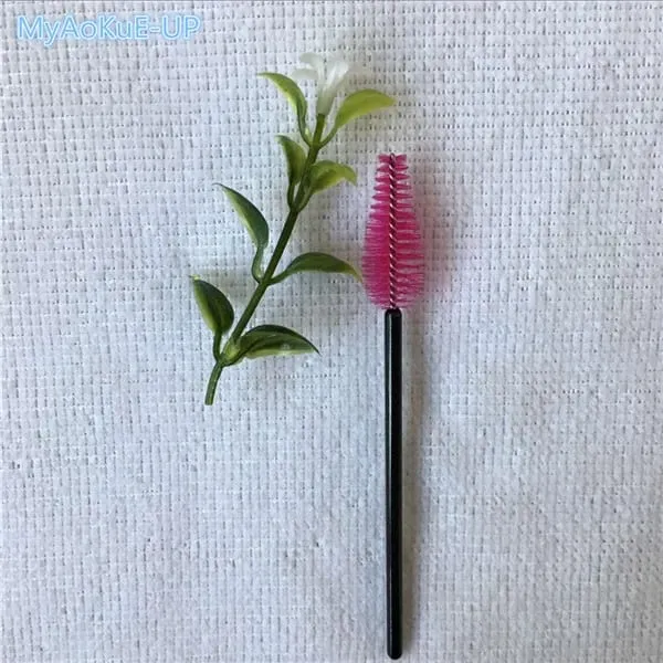 200 pçs atacado forma de gota de água material de náilon mistura cor cílios pincéis de maquiagem ferramentas de extensão de cílios pincéis de cílios