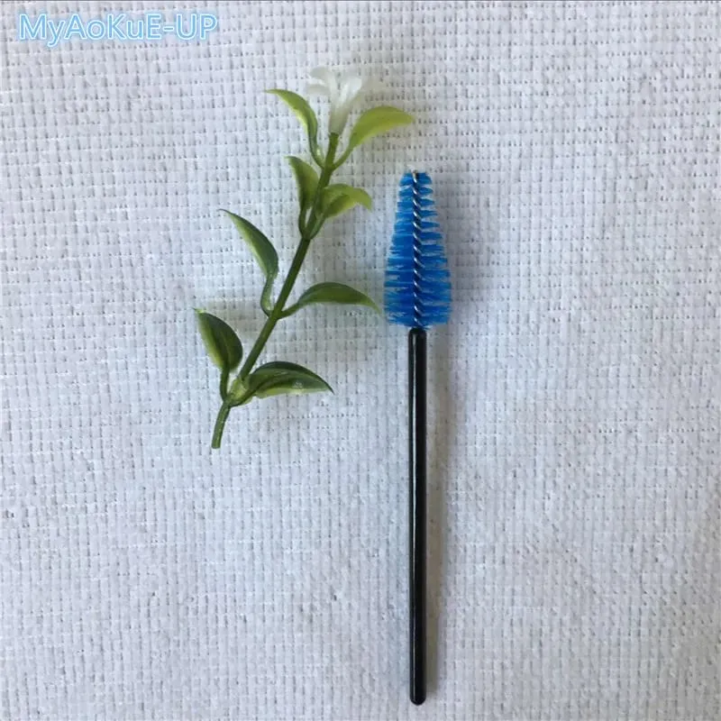 200 pçs atacado forma de gota de água material de náilon mistura cor cílios pincéis de maquiagem ferramentas de extensão de cílios pincéis de cílios