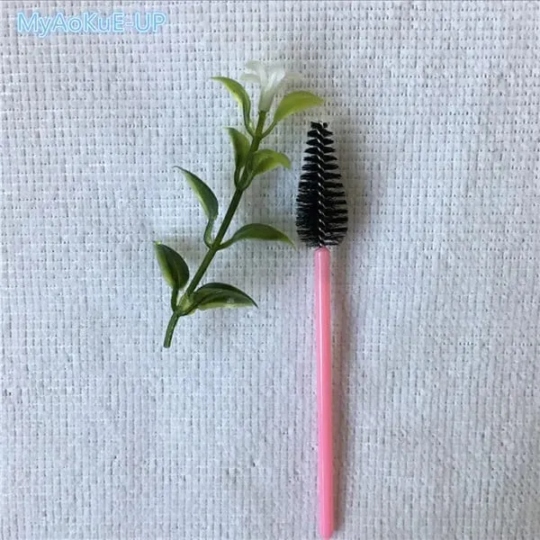 200 pçs atacado forma de gota de água material de náilon mistura cor cílios pincéis de maquiagem ferramentas de extensão de cílios pincéis de cílios