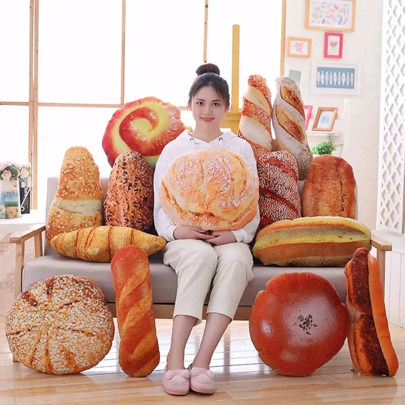 Travesseiro de pelúcia com creme de rosquinha, brinquedo de pelúcia, almofada macia, decoração de restaurante, presente de aniversário