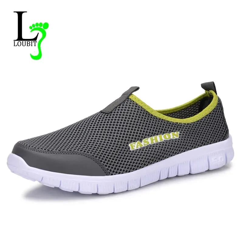 Sapatos masculinos 2020 tênis de verão confortáveis ​​sapatos casuais malha respirável tênis para calçados masculinos plus size 38-46